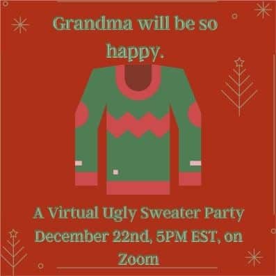 virtual ugly sweater party invitation ideas