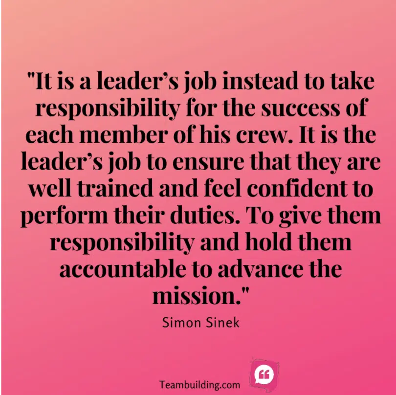 Team building leaders Quote